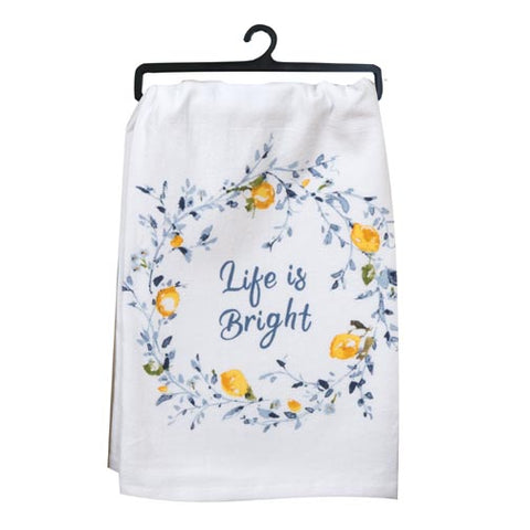 Kay Dee Designs Flour Sack Towel - Life is Bright at FreeShippingAllOrders.com - Kay Dee Designs - Kitchen Towels