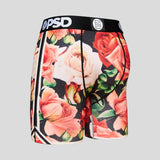PSD Underwear Boxer Briefs - Striped Romantic Rose at FreeShippingAllOrders.com - PSD Underwear - Boxer Briefs