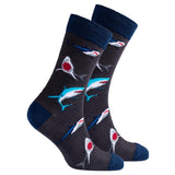 Socks n Socks Men's Crew Socks - Sharks at FreeShippingAllOrders.com - Socks n Socks - Socks