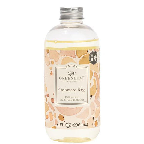 Aceite Difusor de Carrizo Greenleaf 8.5 Oz.- Beso de Cachemira