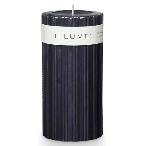 Illume Fragranced Medium Pillar Candle 6” - Blackberry Absinthe