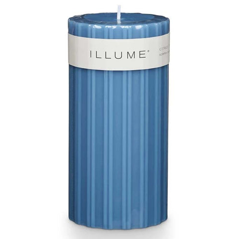 Illume Fragranced Medium Pillar Candle 6” - Citrus Crush