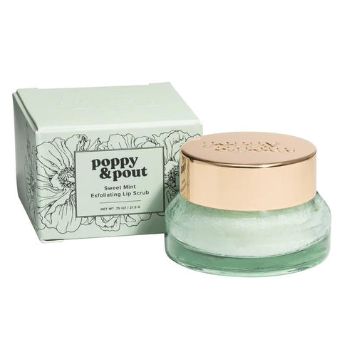 Poppy & Pout Lip Scrub 0.75 Oz. - Sweet Mint
