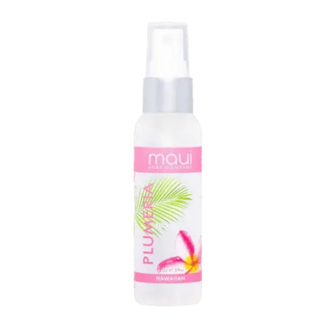Maui Soap Company Body Mist 2 oz. with Coconut, Macadamia & Kukui Oil - Plumeria