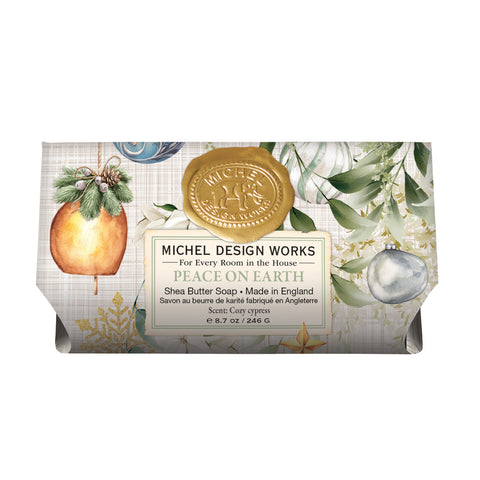 Michel Design Works Bath Soap Bar 9 Oz. - Peace on Earth