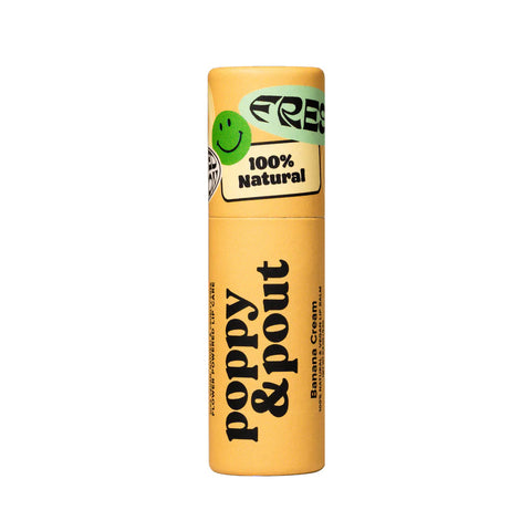 Poppy & Pout Vegan Lip Balm 0.3 Oz. - "Sunny Daze" Banana Cream