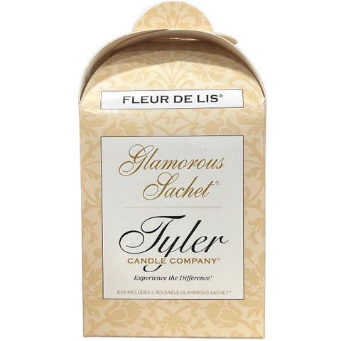 Tyler Candle Glamorous Sachet Box of 4 - Fleur de Lis