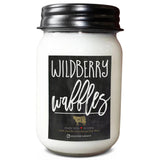 Milkhouse Candle 13.Oz. Mason Jar Farmhouse Candle - Wildberry Waffles