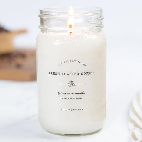 Antique Candle Co. Soy Candle 16 Oz. - Fresh Roasted Coffee - FreeShippingAllOrders.com