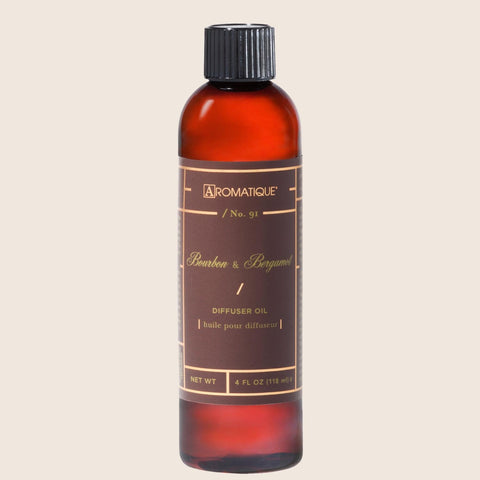 Aromatique Reed Diffuser Refill 4 Oz. - Bourbon & Bergamot - FreeShippingAllOrders.com