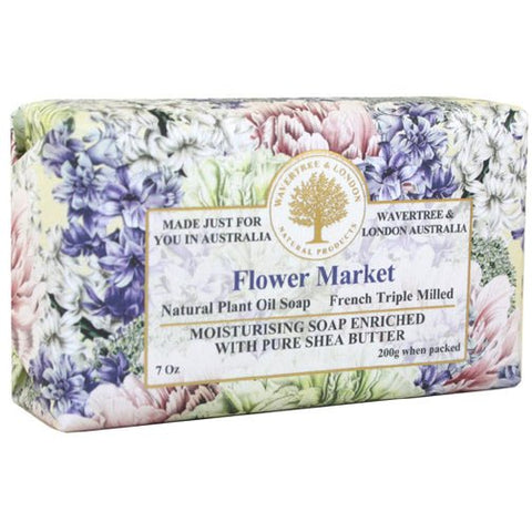 Australian Soapworks Wavertree & London 200g Soap - Flower Market - FreeShippingAllOrders.com