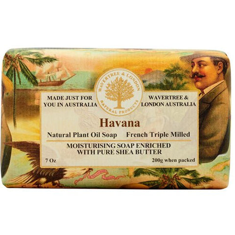 Australian Soapworks Wavertree & London 200g Soap - Havana - FreeShippingAllOrders.com