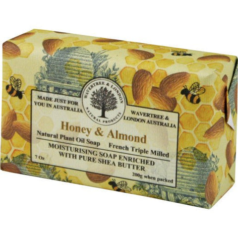 Australian Soapworks Wavertree & London 200g Soap - Honey & Almond - FreeShippingAllOrders.com