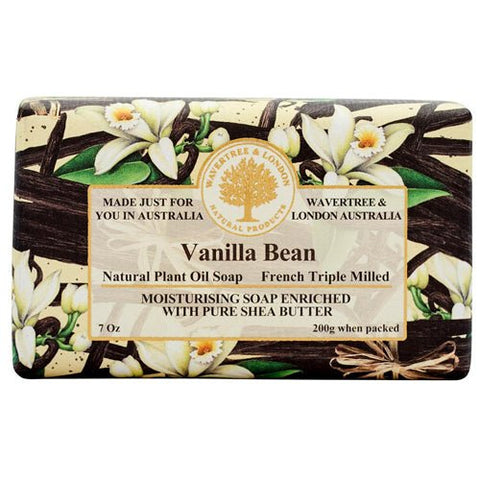 Australian Soapworks Wavertree & London 200g Soap - Vanilla Bean - FreeShippingAllOrders.com