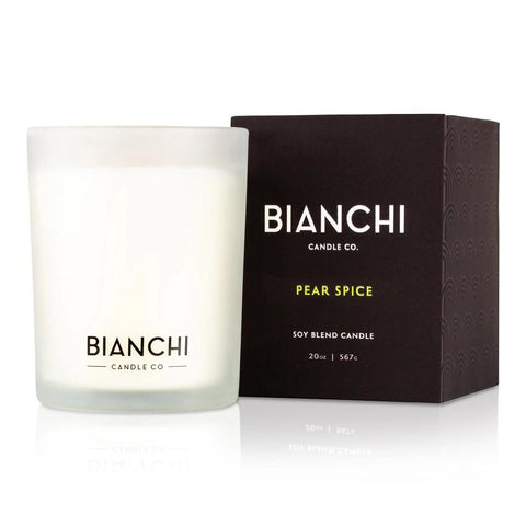 Bianchi Candle Co. Soy Blend 20 Oz. Jar Candle - Pear Spice - FreeShippingAllOrders.com