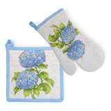 Boston International Potholder & Oven Mitt Set - Blue Heirloom - FreeShippingAllOrders.com