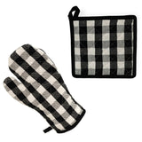 Boston International Potholder & Oven Mitt Set - Buffalo Check - FreeShippingAllOrders.com