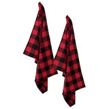 Boston International Tea Towel Set of 2 - Buffalo Plaid - FreeShippingAllOrders.com