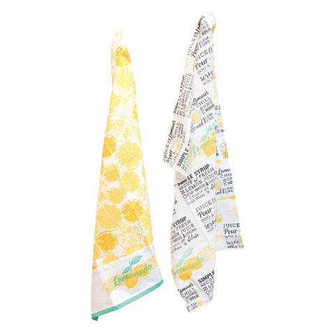 Boston International Tea Towel Set of 2 - Lemon Bar - FreeShippingAllOrders.com