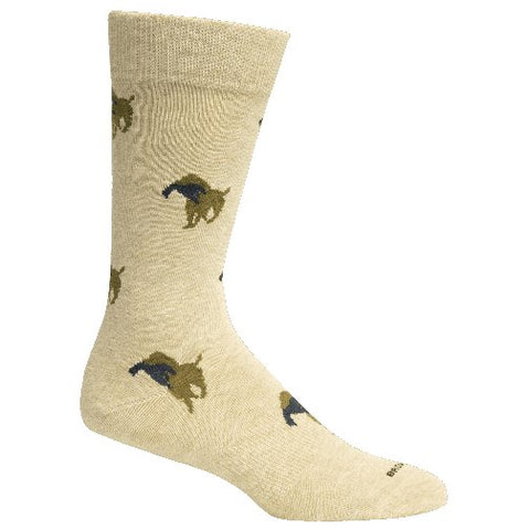 Brown Dog Hosiery Men's Socks - Church Oatmeal - FreeShippingAllOrders.com