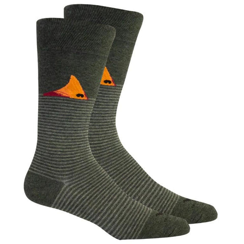 Brown Dog Hosiery Men's Socks - Fort Fisher Dark Grey - FreeShippingAllOrders.com