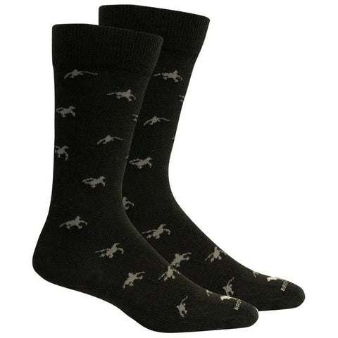 Brown Dog Hosiery Men's Socks - Hyde Black - FreeShippingAllOrders.com