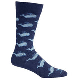 Brown Dog Hosiery Men's Socks - Spout Navy - FreeShippingAllOrders.com