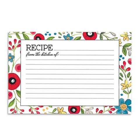 Brownlow Gifts/Shannon Road Recipe Cards 4 x 6 - Happy Kitchen - FreeShippingAllOrders.com