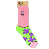 Cool Socks Men's Crew Socks - Patrick Starfish - FreeShippingAllOrders.com