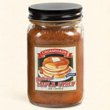 Crossroads Mason Jar Pint Candle 12 Oz. - Buttered Maple Syrup - FreeShippingAllOrders.com