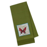 Design Imports Kitchen Towel - Butterfly Embellished - FreeShippingAllOrders.com