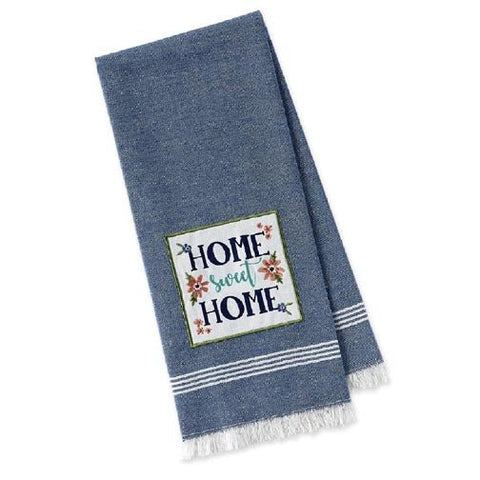 Design Imports Kitchen Towel - Home Sweet Home Embellished - FreeShippingAllOrders.com