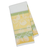 Design Imports Kitchen Towel - Riviera Lemons Stripe Jacquard - FreeShippingAllOrders.com