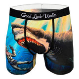 Good Luck Undies Boxer Briefs - Shark Attack - FreeShippingAllOrders.com