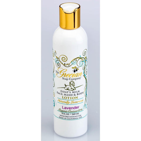 Grecian Soap Company Goats Milk Hand & Body Lotion 8 Oz. - Lavender - FreeShippingAllOrders.com