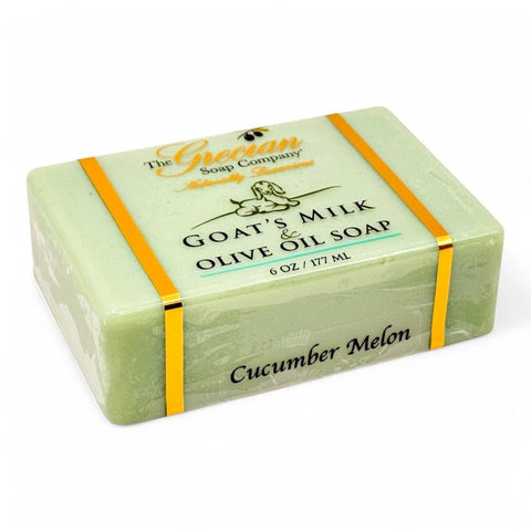 Grecian Soap Company Goats Milk & Olive Oil Soap 5 Oz. - Cucumber Melon - FreeShippingAllOrders.com