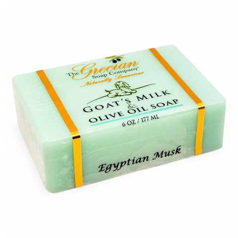 Grecian Soap Company Goats Milk & Olive Oil Soap 5 Oz. - Egyptian Musk - FreeShippingAllOrders.com