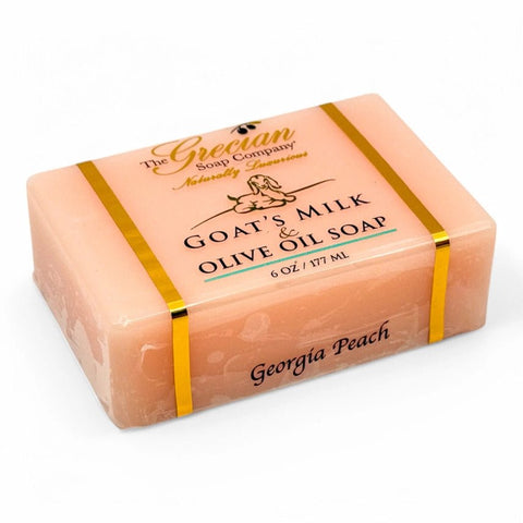 Grecian Soap Company Goats Milk & Olive Oil Soap 5 Oz. - Georgia Peach - FreeShippingAllOrders.com