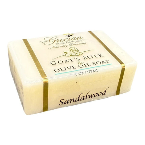 Grecian Soap Company Goats Milk & Olive Oil Soap 5 Oz. - Sandalwood - FreeShippingAllOrders.com