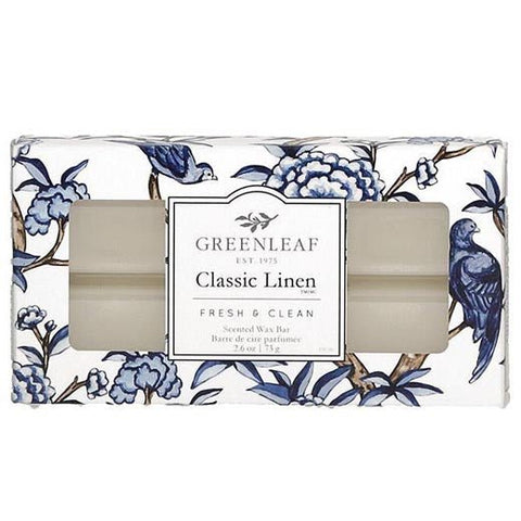 Greenleaf Gifts Scented Wax Bar 2.6 Oz. - Classic Linen - FreeShippingAllOrders.com