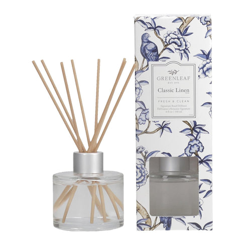 Greenleaf Gifts Signature Reed Diffuser 4 Oz. - Classic Linen - FreeShippingAllOrders.com