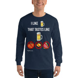 Gyftzz Apparel Men's Classic Long Sleeve Shirt - I Like Beer That Tastes Like Beer - FreeShippingAllOrders.com