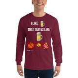 Gyftzz Apparel Men's Classic Long Sleeve Shirt - I Like Beer That Tastes Like Beer - FreeShippingAllOrders.com