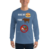 Gyftzz Apparel Men's Classic Long Sleeve Shirt - Make My Cheeseburger from Beef - FreeShippingAllOrders.com