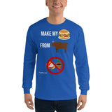 Gyftzz Apparel Men's Classic Long Sleeve Shirt - Make My Cheeseburger from Beef - FreeShippingAllOrders.com