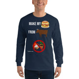 Gyftzz Apparel Men's Classic Long Sleeve Shirt - Make My Cheeseburger from Beef - FreeShippingAllOrders.com