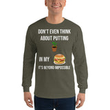 Gyftzz Apparel Men's Classic Long Sleeve Shirt - No Plants in My Cheeseburger - FreeShippingAllOrders.com