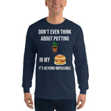 Gyftzz Apparel Men's Classic Long Sleeve Shirt - No Plants in My Cheeseburger - FreeShippingAllOrders.com