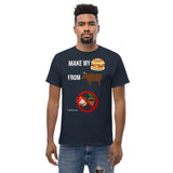 Gyftzz Apparel Men's Classic Tee - Make My Cheeseburger from Beef - FreeShippingAllOrders.com