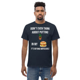 Gyftzz Apparel Men's Classic Tee - No Plants in My Cheeseburger - FreeShippingAllOrders.com